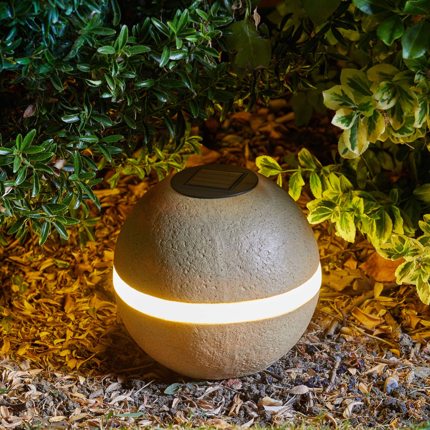 Glam Rock Orb Sandstone ⸱ solárne svietidlo