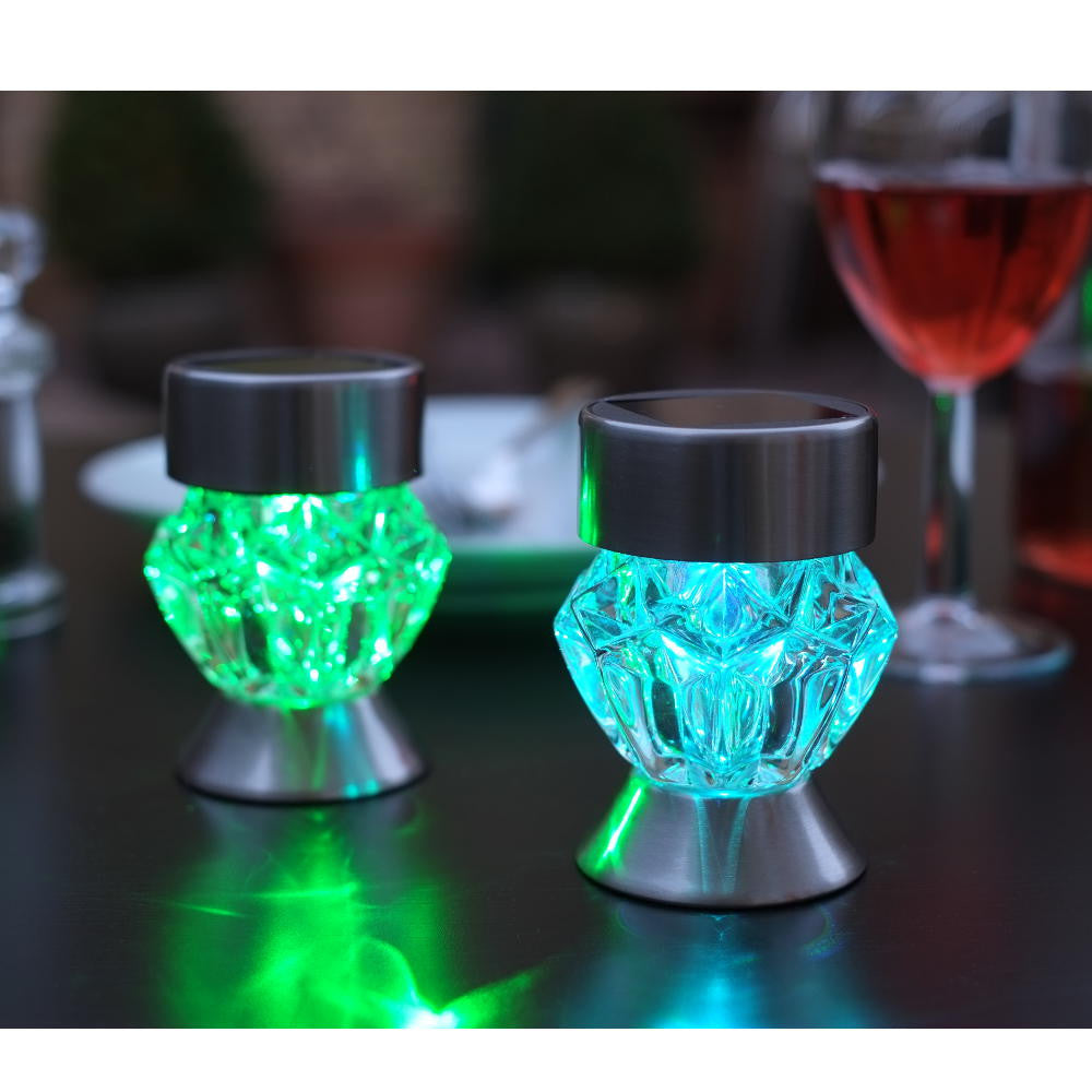 Crystal Stainless Steel ⸱ solárne svietidlo