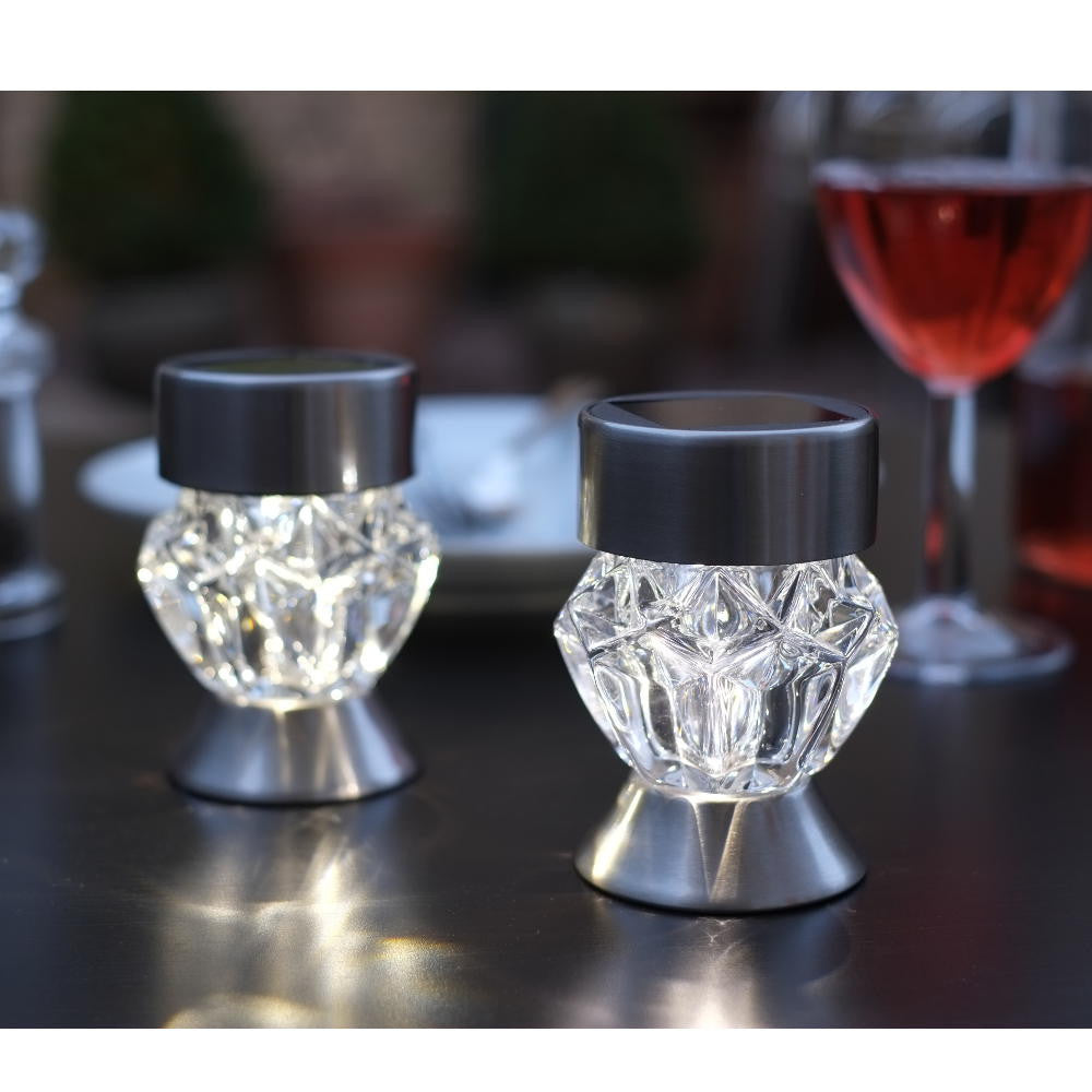 Crystal Stainless Steel ⸱ solárne svietidlo