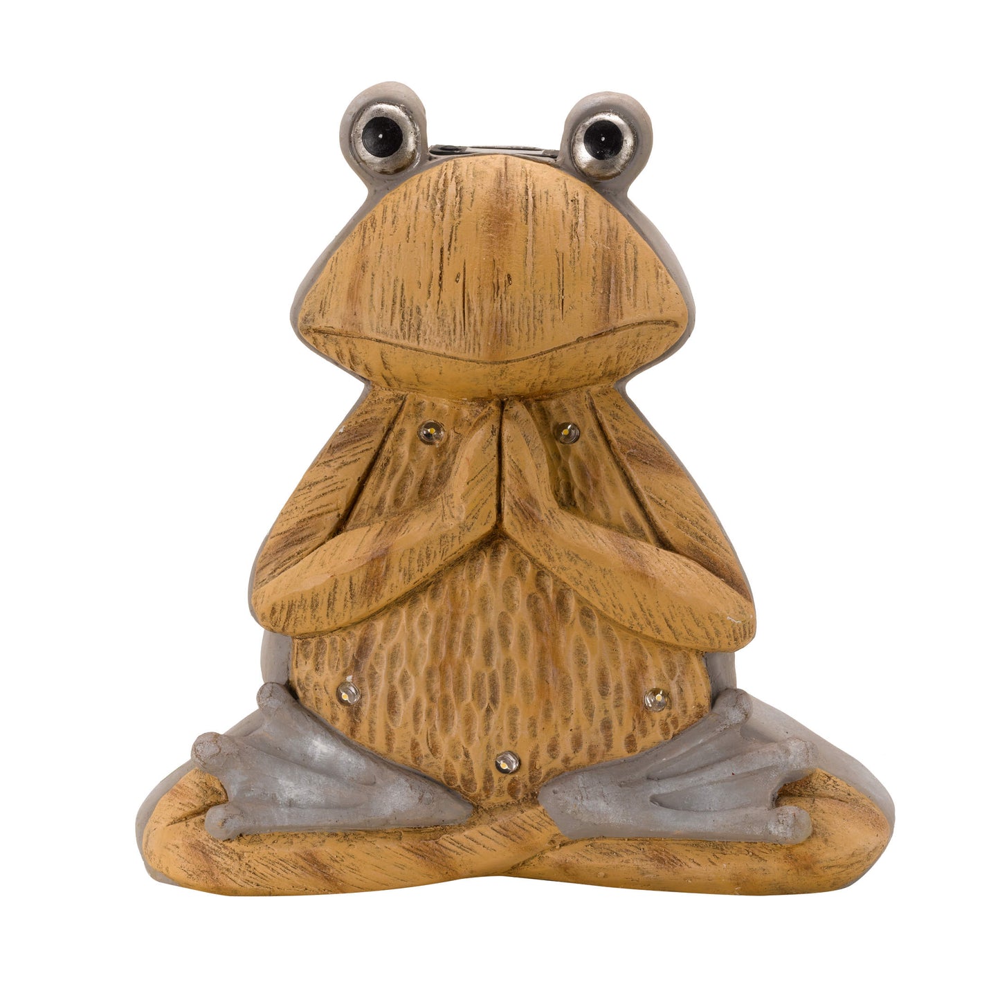 Woodstone Frog ⸱ záhradná figúrka žaby so solárnym svetlom