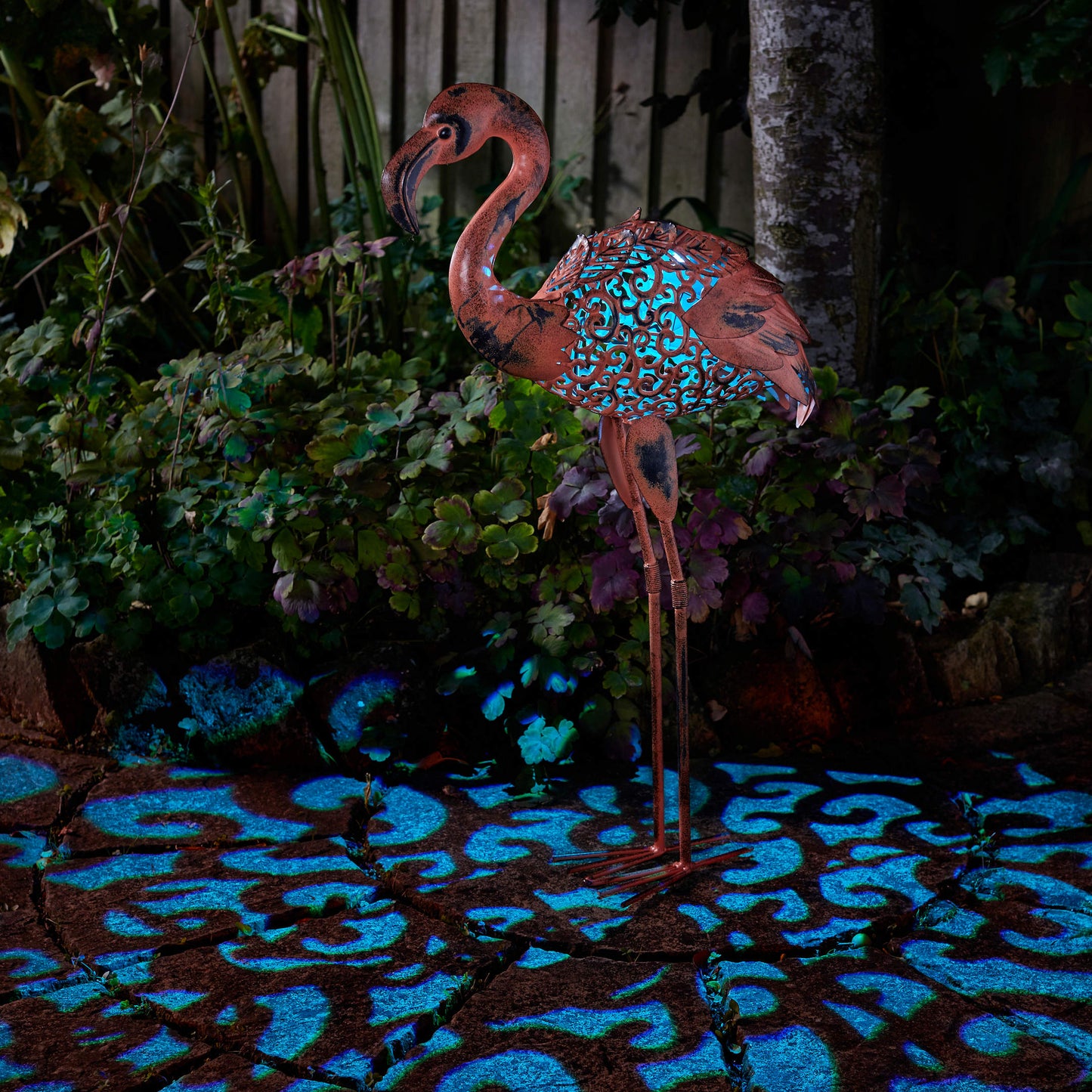 Silhouette Flamingo ⸱ solárna dekorácia