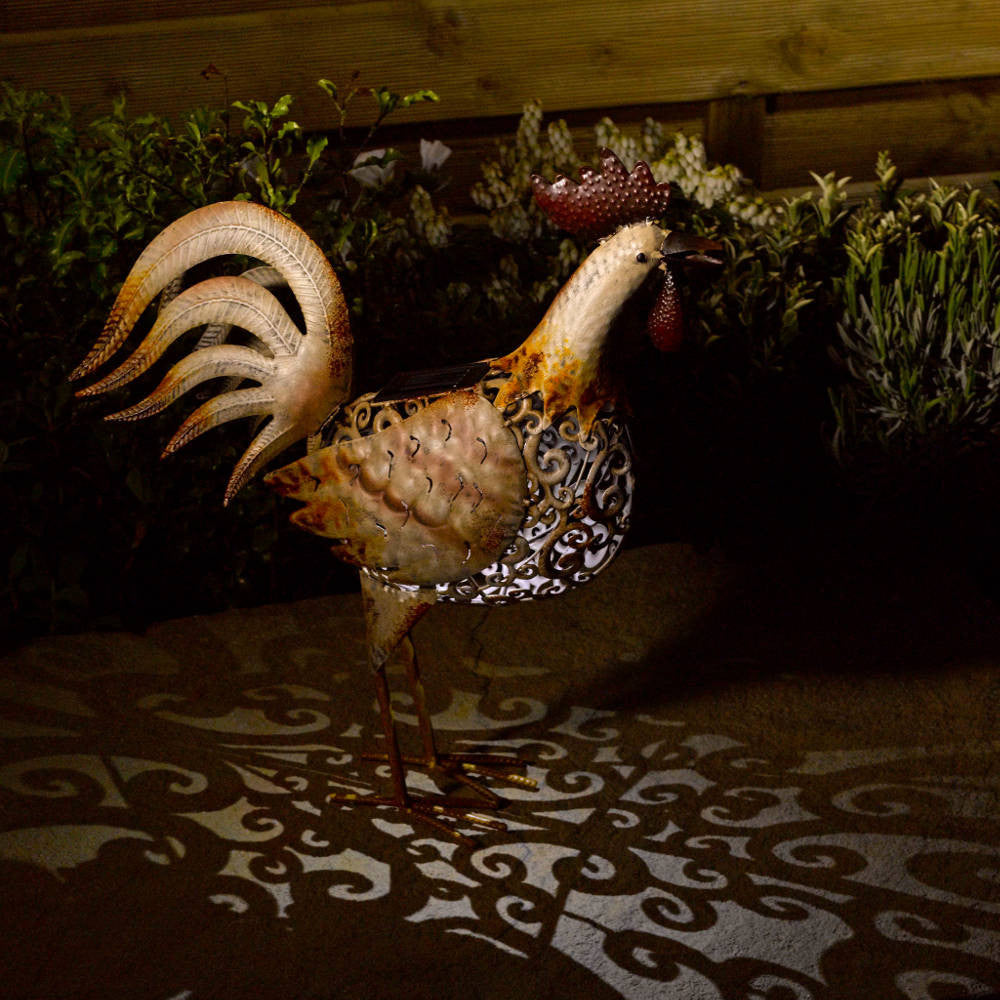 Silhouette Cockerel ⸱ solárna dekorácia