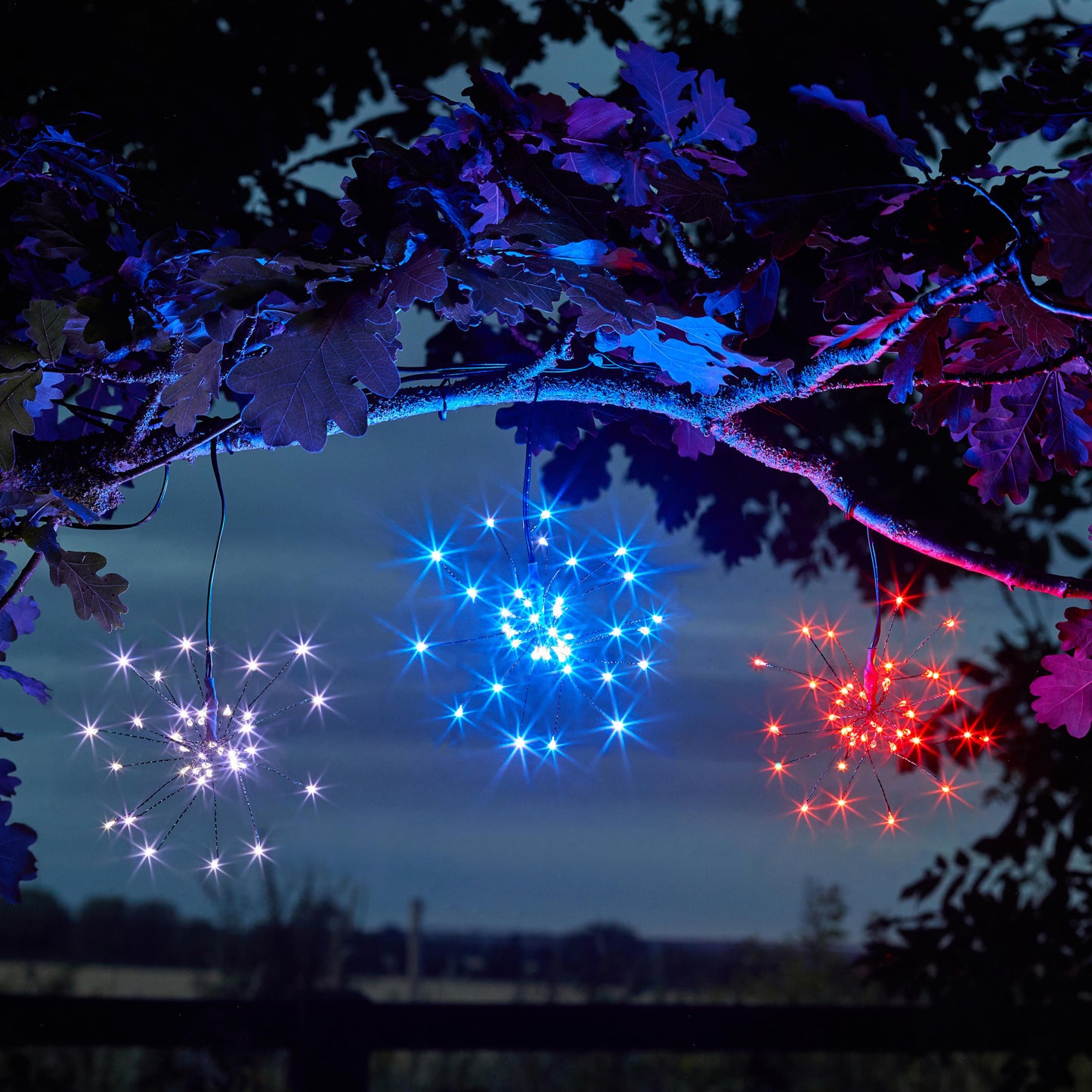 Triple Starburst String Light ⸱ solárna svetelná reťaz