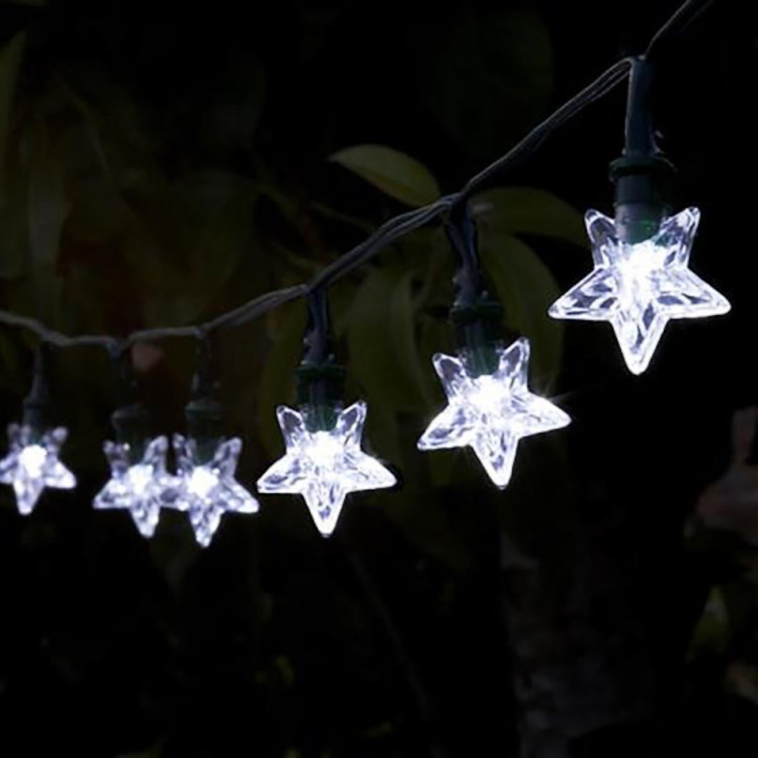 30 Stars String Lights ⸱ solárna svetelná reťaz