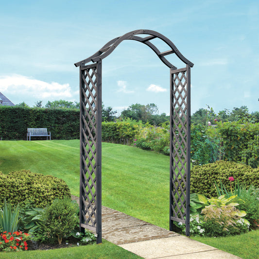 Woodland Arch Slate ⸱ záhradný drevený oblúk