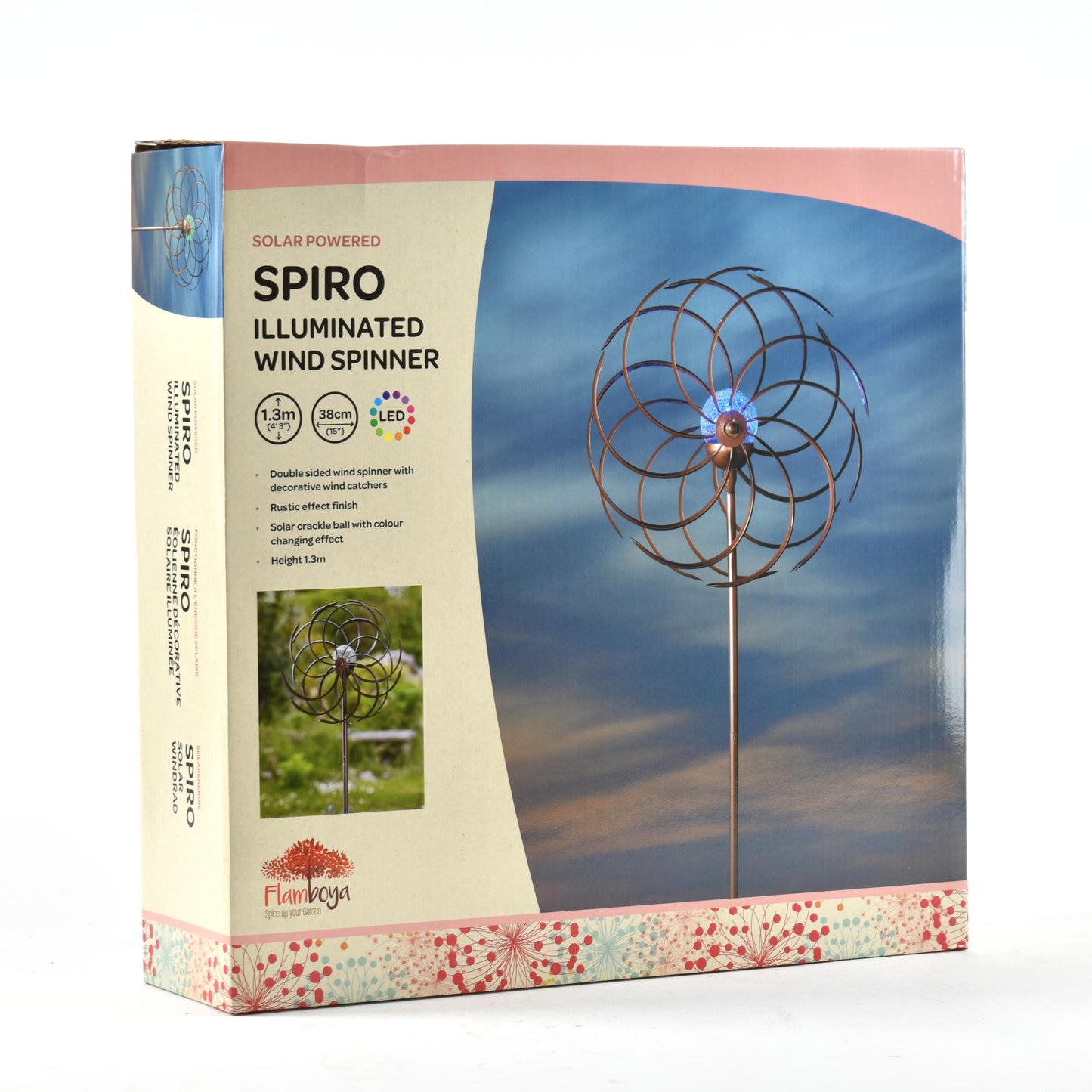 Spiro ⸱ veterník so solárnym svetlom
