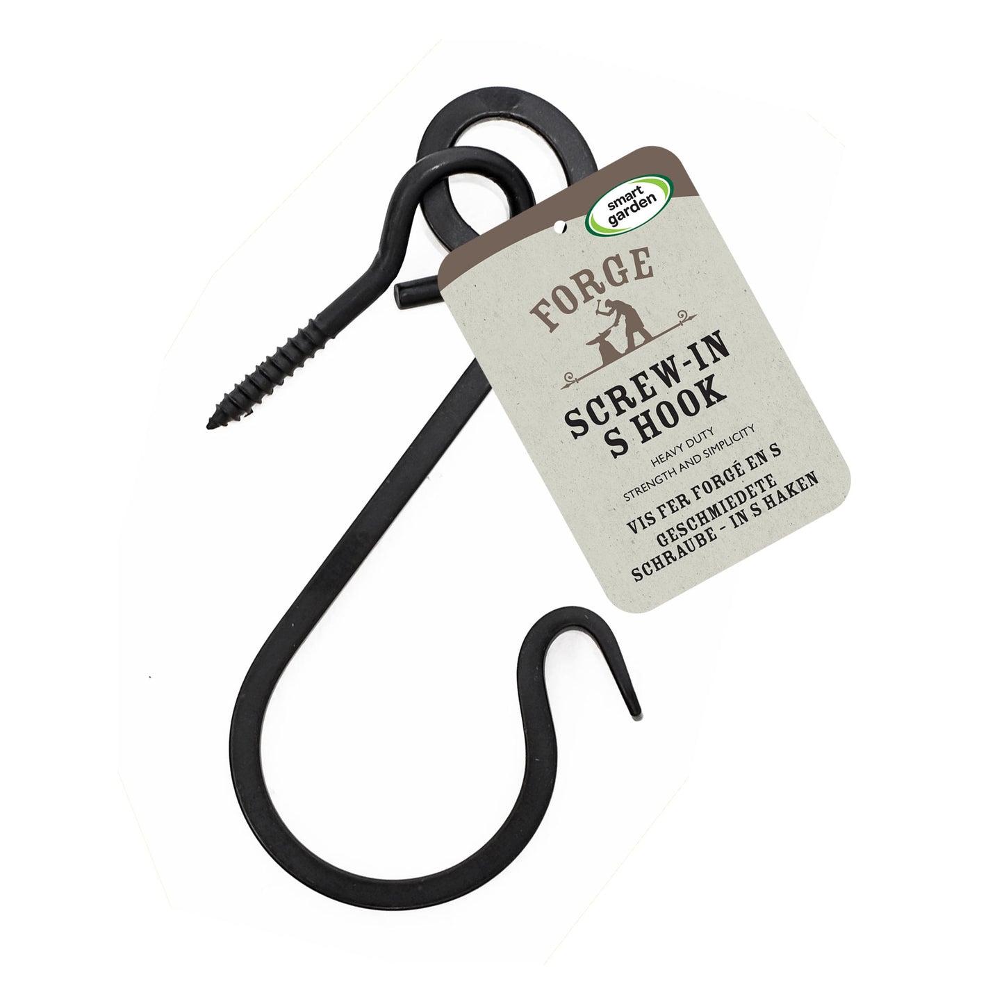 Forge Screw-In S Hook - záhradný hák
