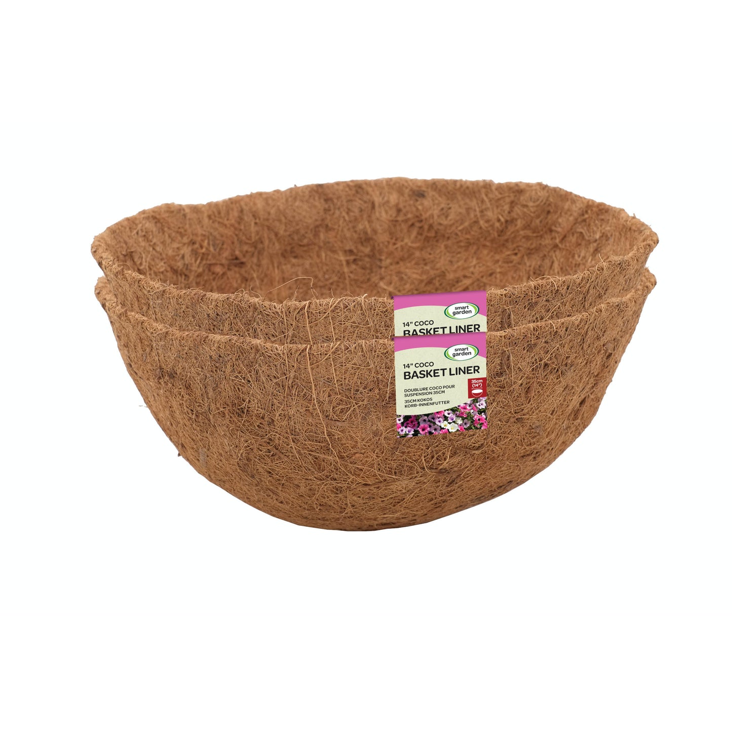 Dvojbalenie vložiek do kvetináča z kokosového vlákna - priemer 35cm
