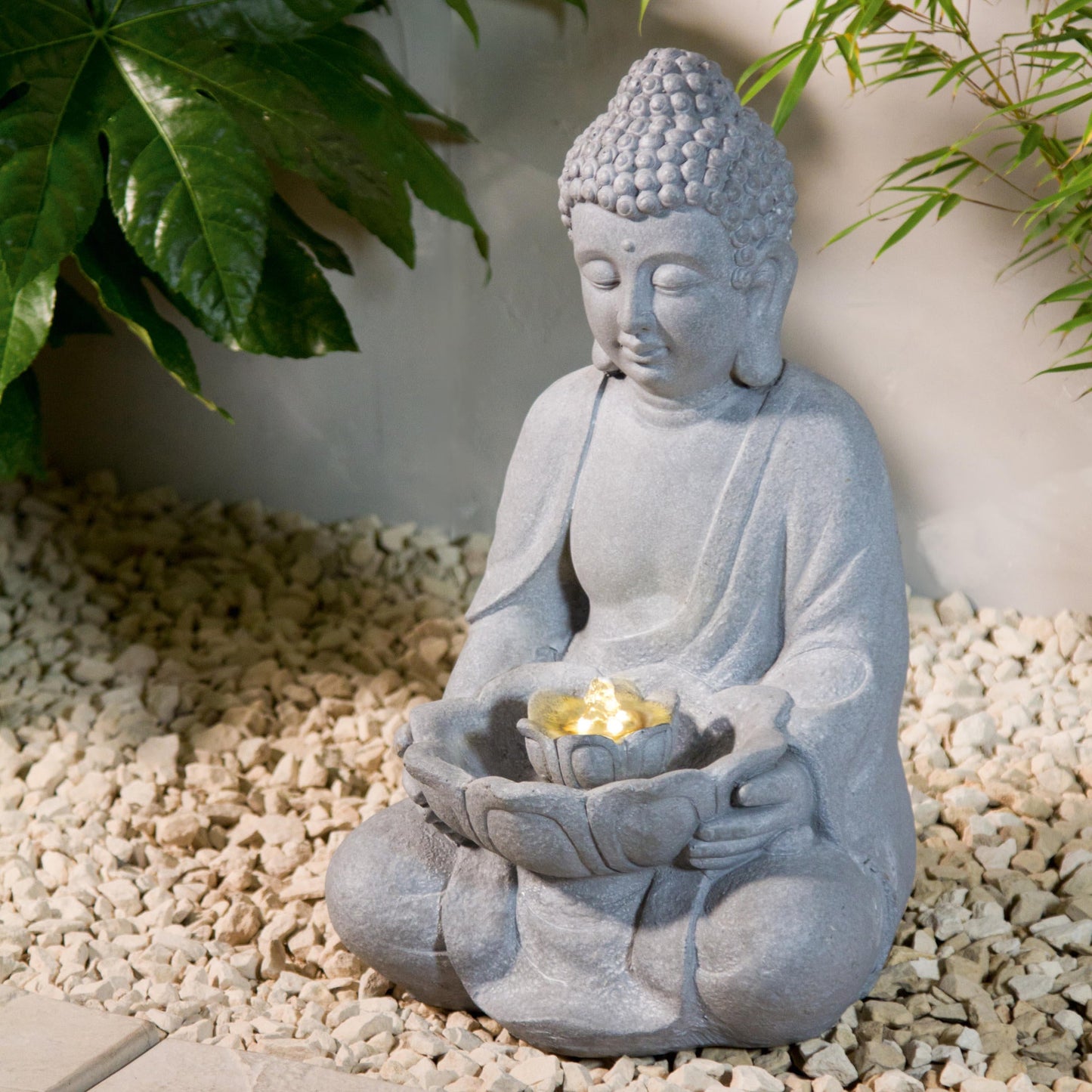 Buddha ⸱ fontána s LED osvetlením