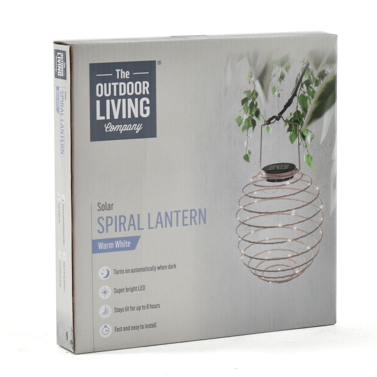 Balenie s dekoračnou ružovou solárnou špirálou Pink Solar Spiral Light od The Outdoor Living Company