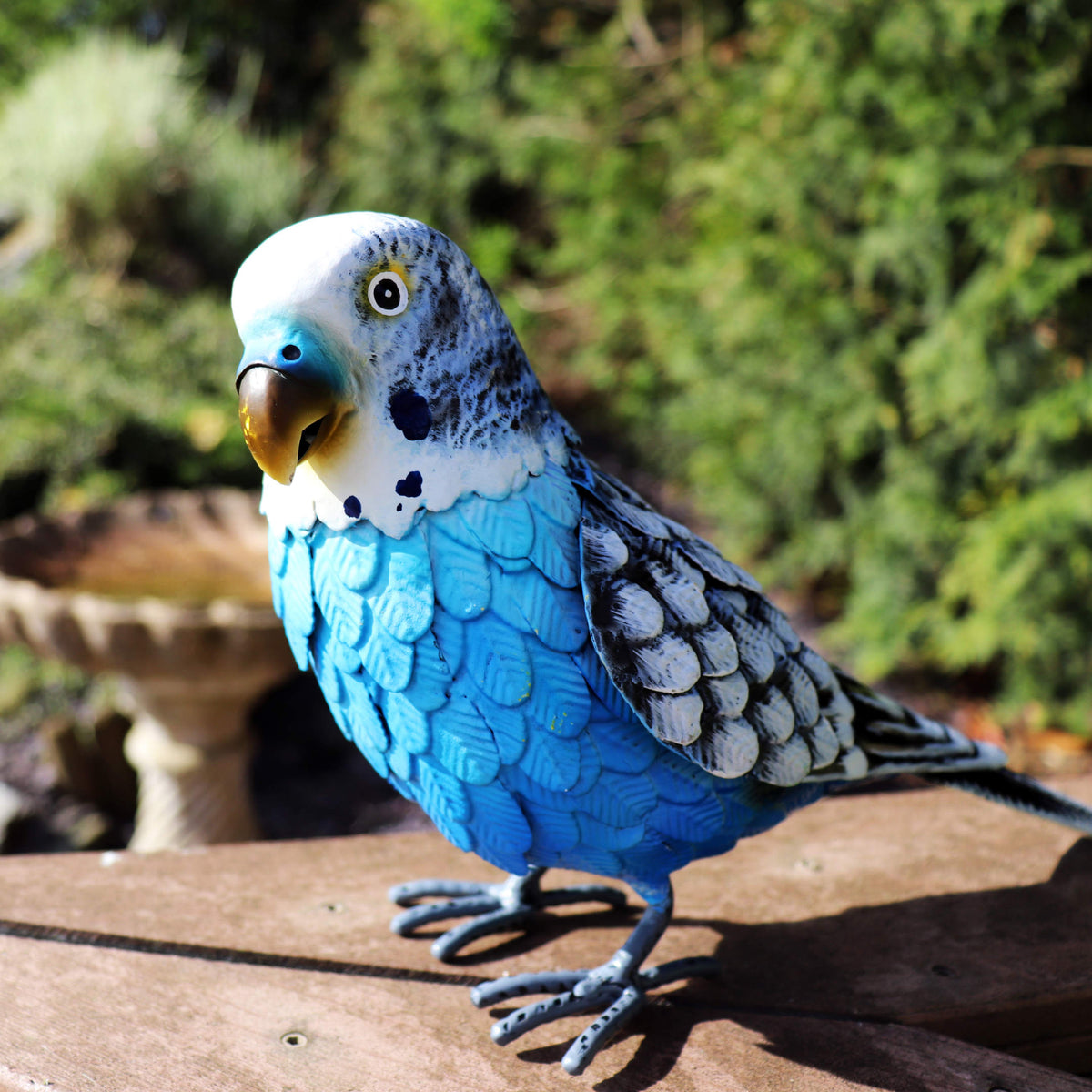 Deluxe Blue Budgie # modrá kovová andulka