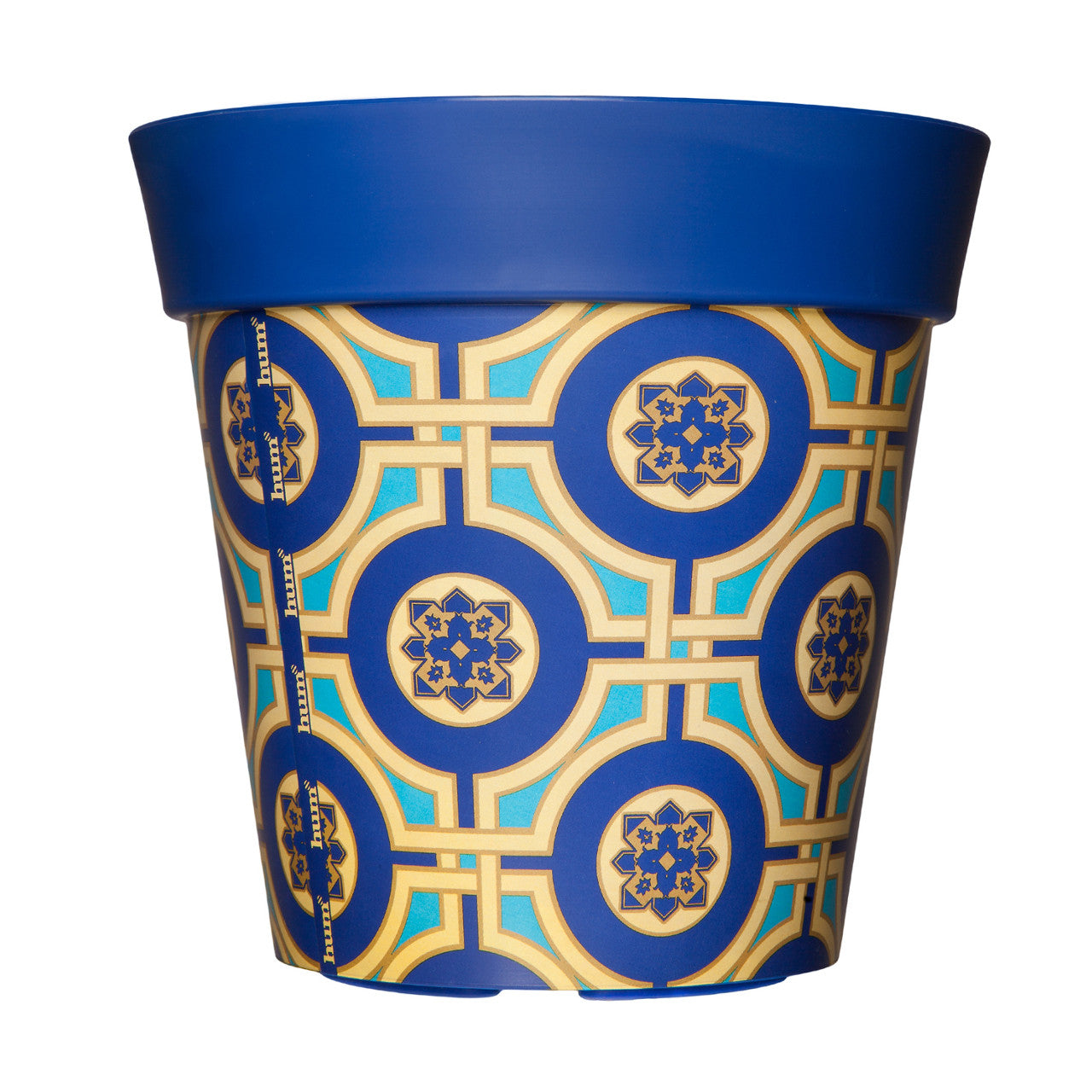 Hum Blue Tile Pot ⸱ modrý kvetináč s dlaždicami