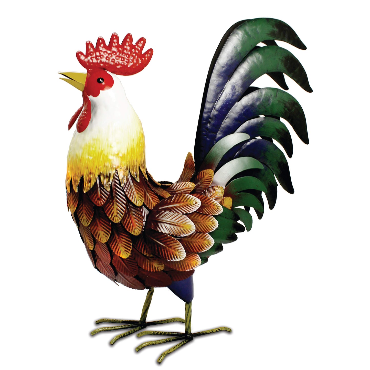 Farmyard Rooster ⸱ kovová socha kohúta