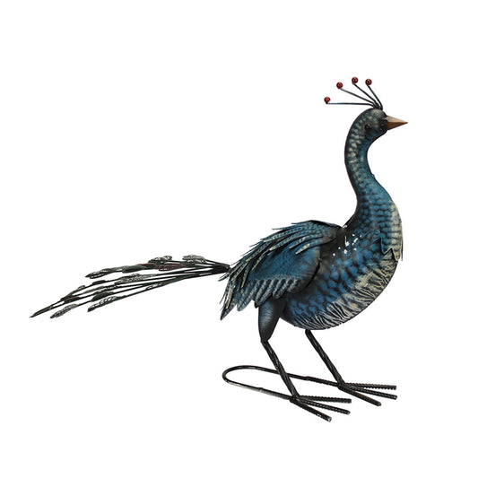 Blue Peacock ⸱ kovová socha páva