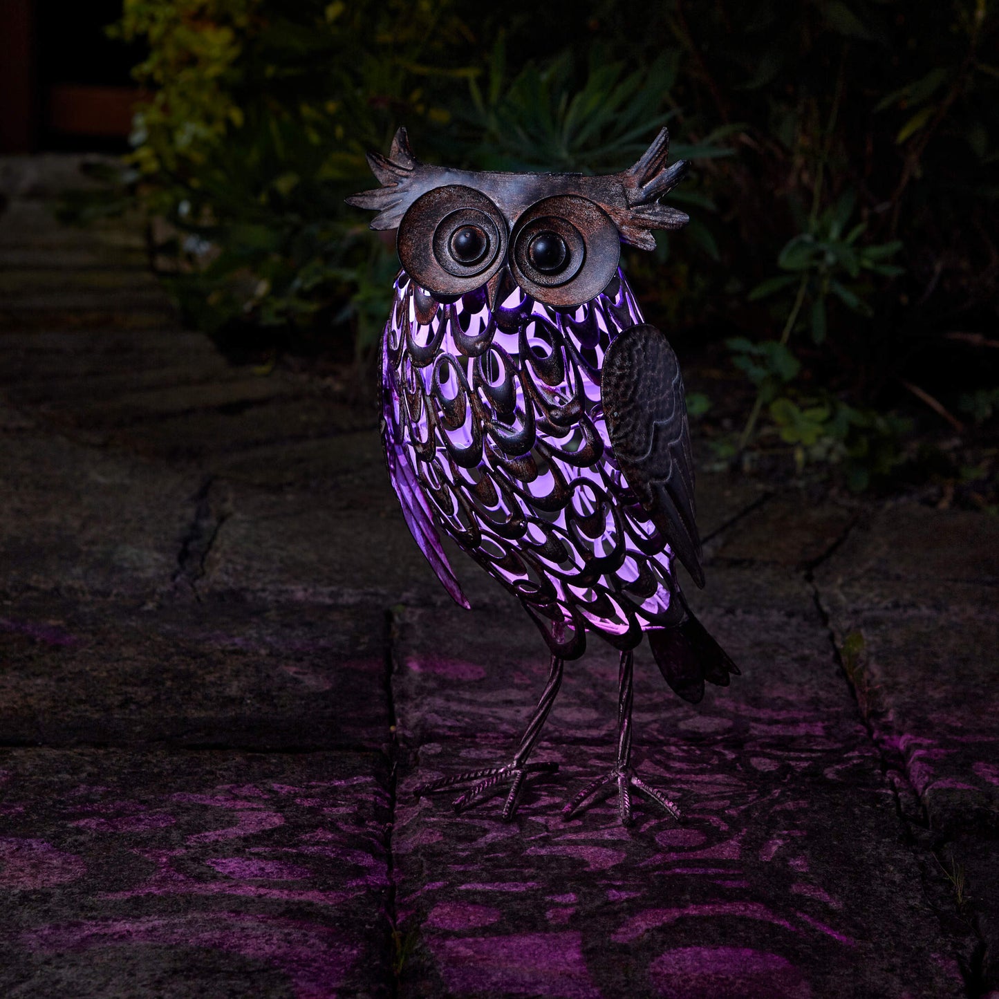 Silhouette Giant Owl ⸱ solárna dekorácia