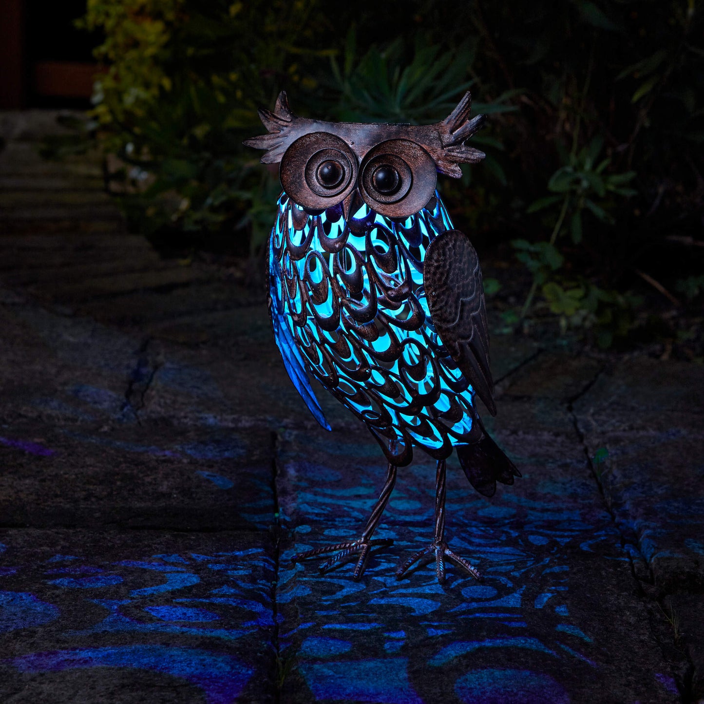 Silhouette Giant Owl ⸱ solárna dekorácia