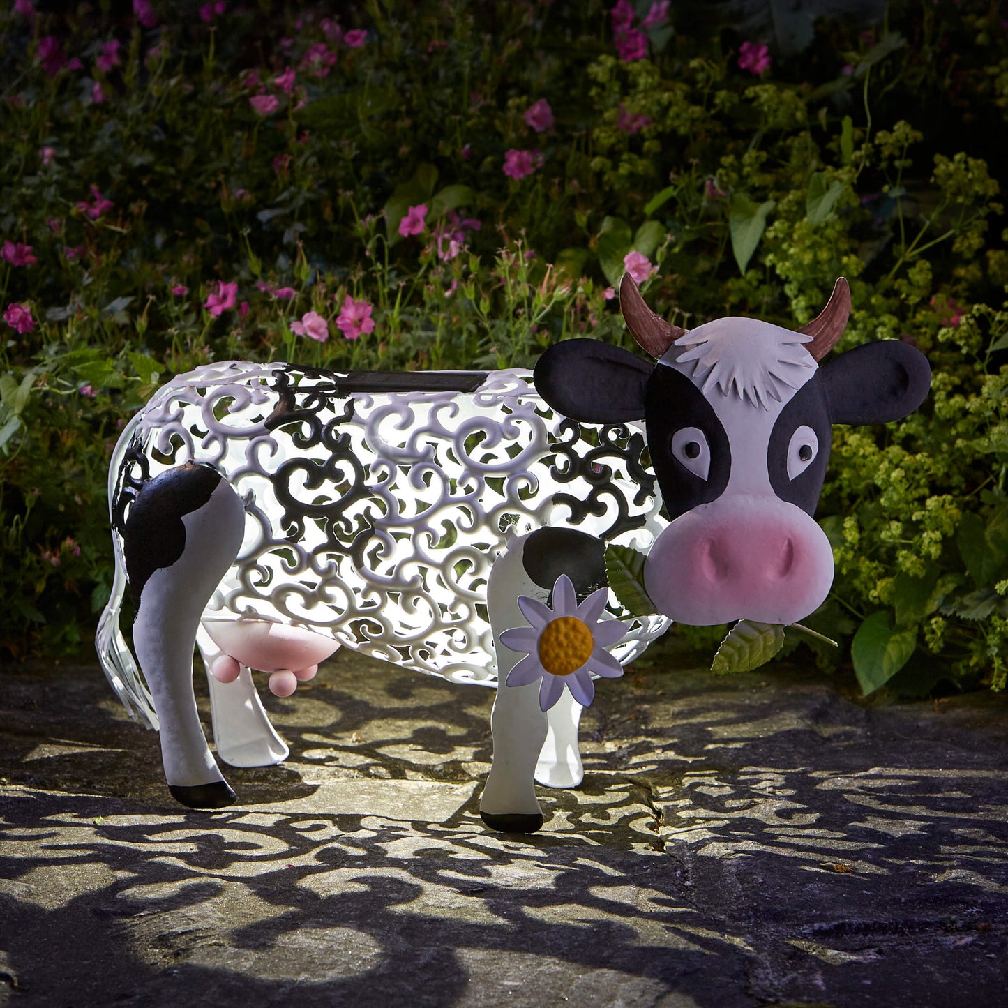 Silhouette Daisy Cow ⸱ solárna dekorácia