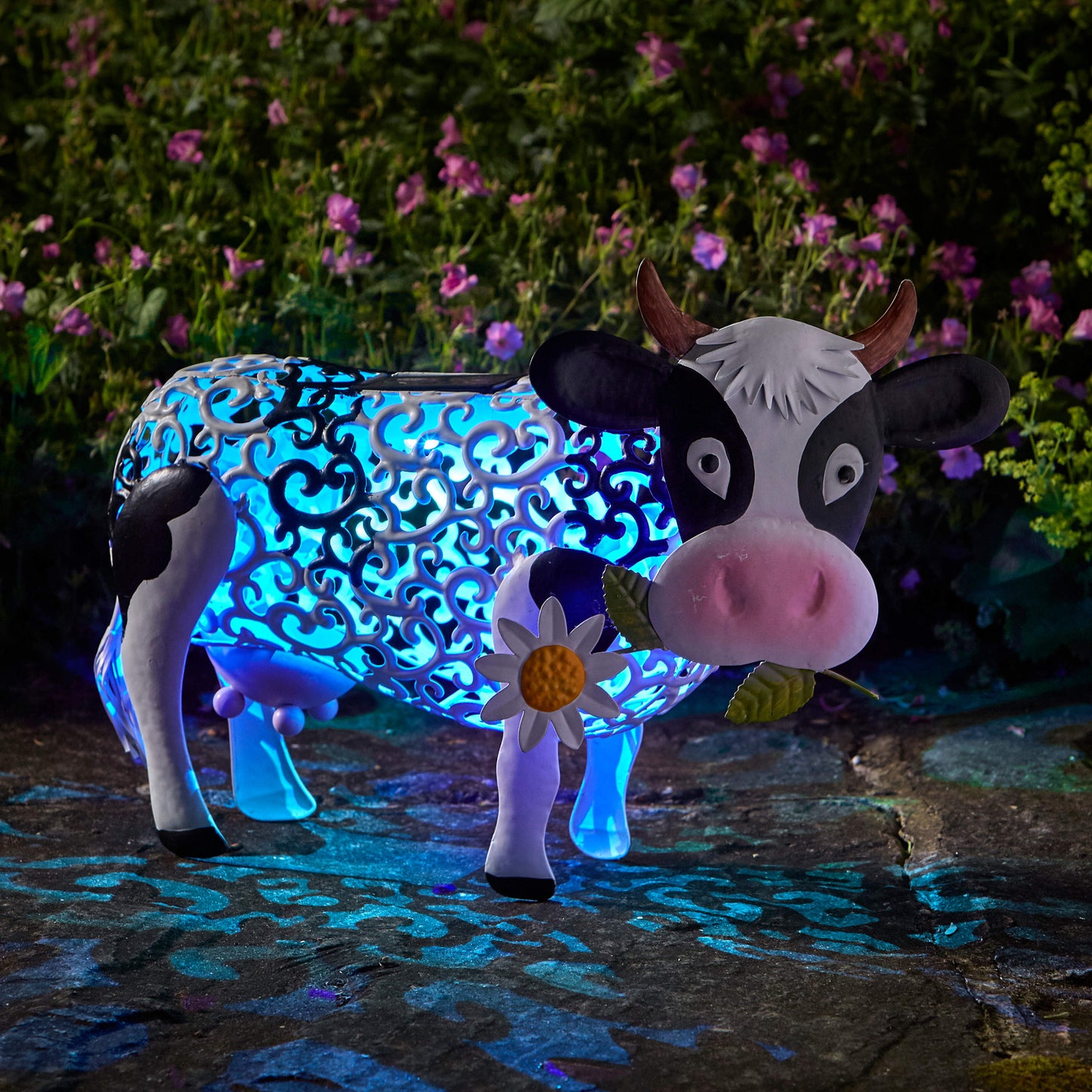 Silhouette Daisy Cow ⸱ solárna dekorácia