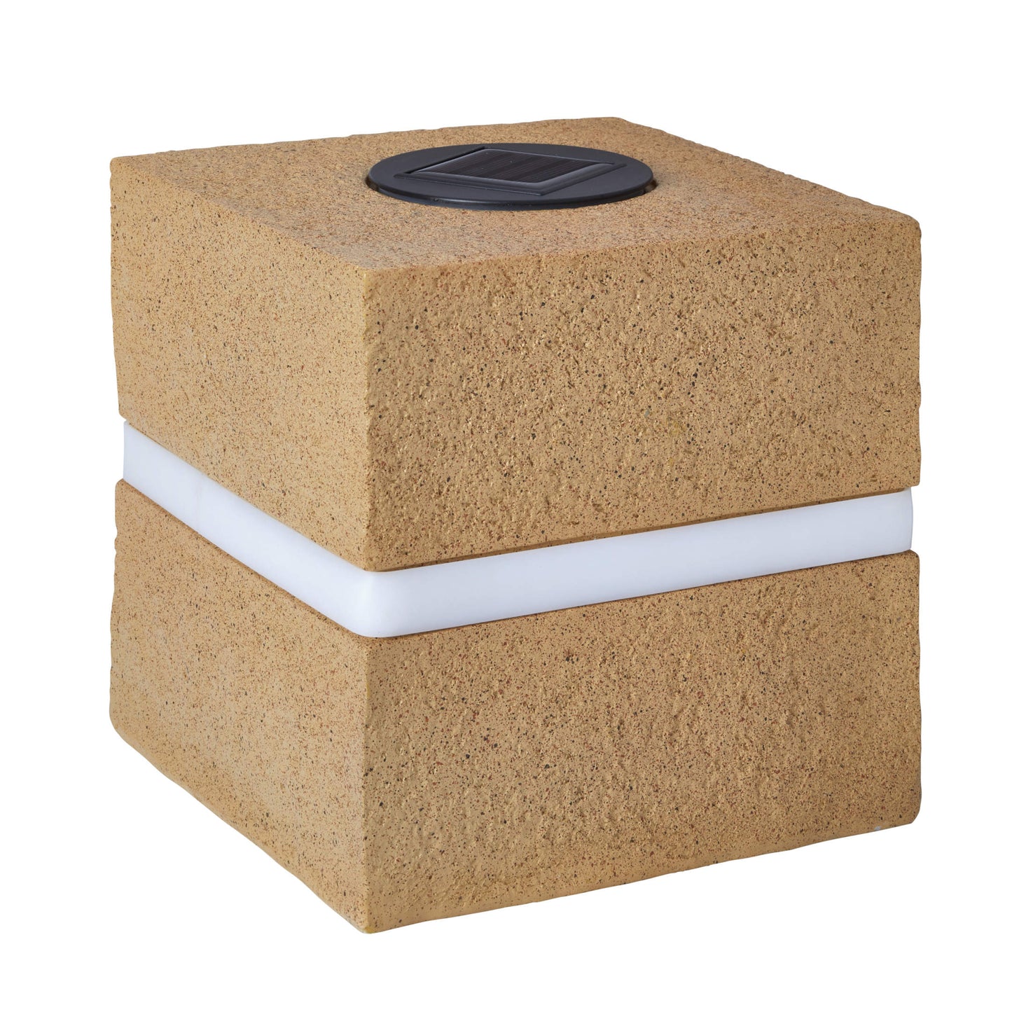 Glam Rock Cube Sandstone ⸱ solárne svietidlo