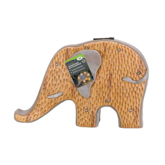 Woodstone Elephant ⸱ záhradná figúrka slona so solárnym svetlom