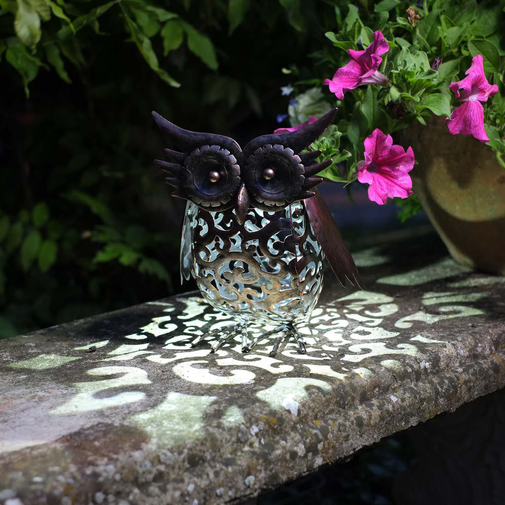 Silhouette Owl ⸱ solárna dekorácia