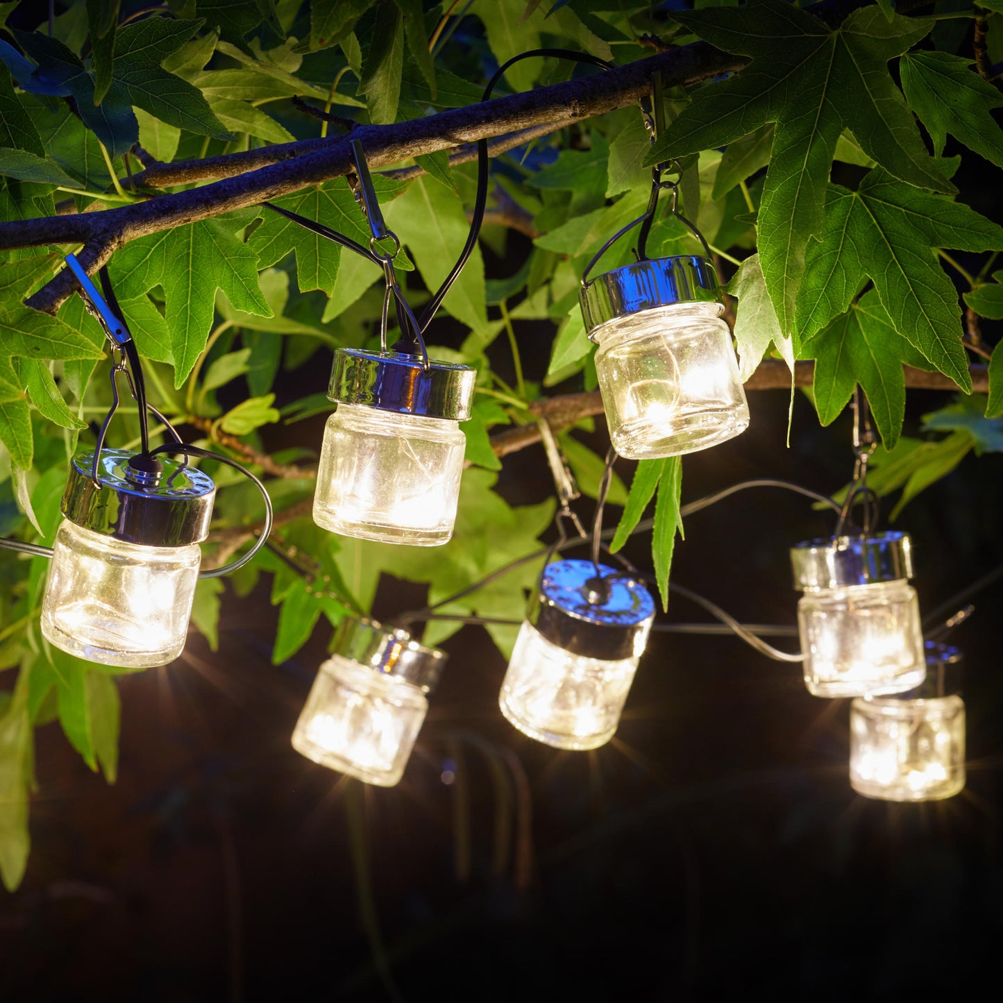 10 Firefly Jars  ⸱ solárna svetelná reťaz
