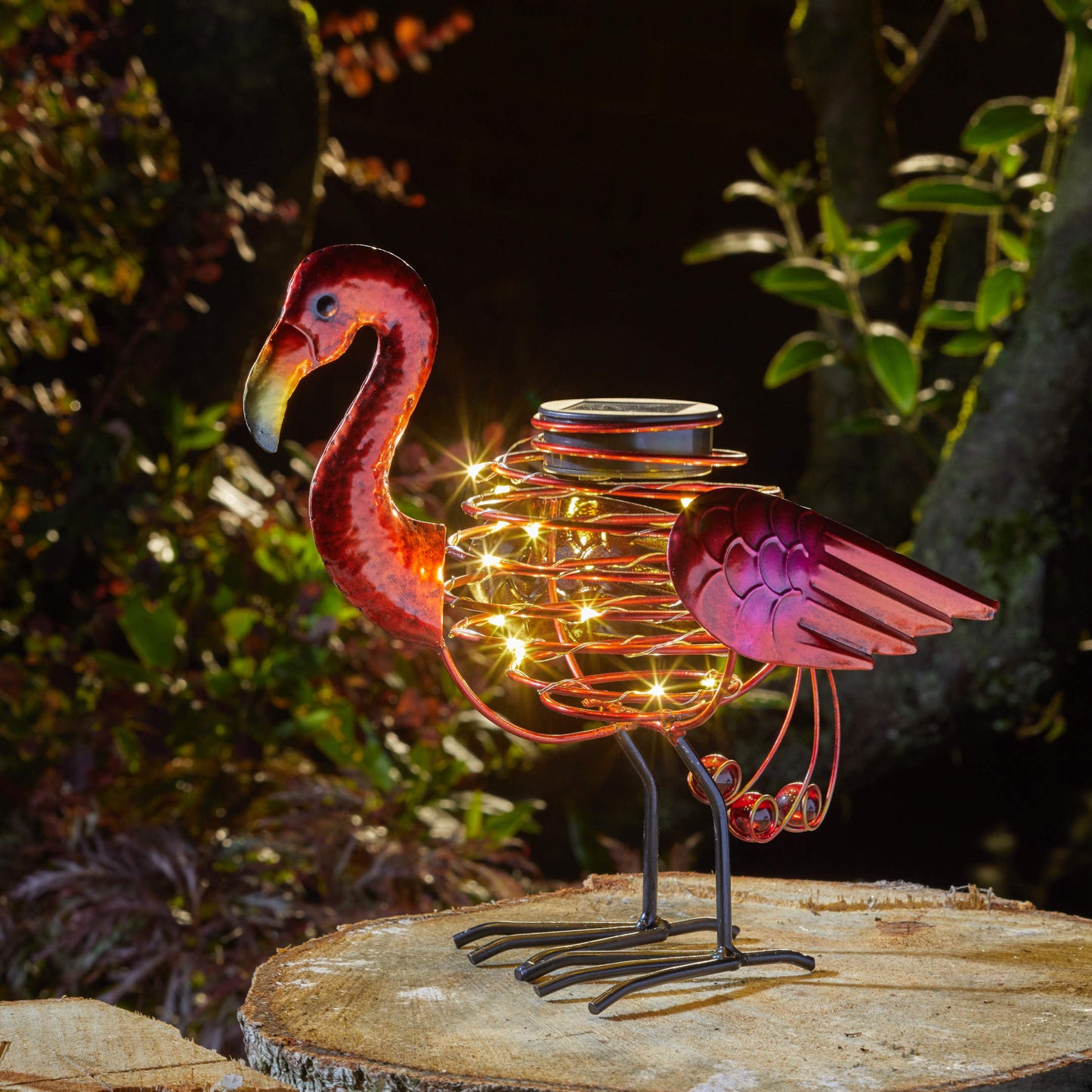 Flamingo Spiralight ⸱ solárna dekorácia do záhrady