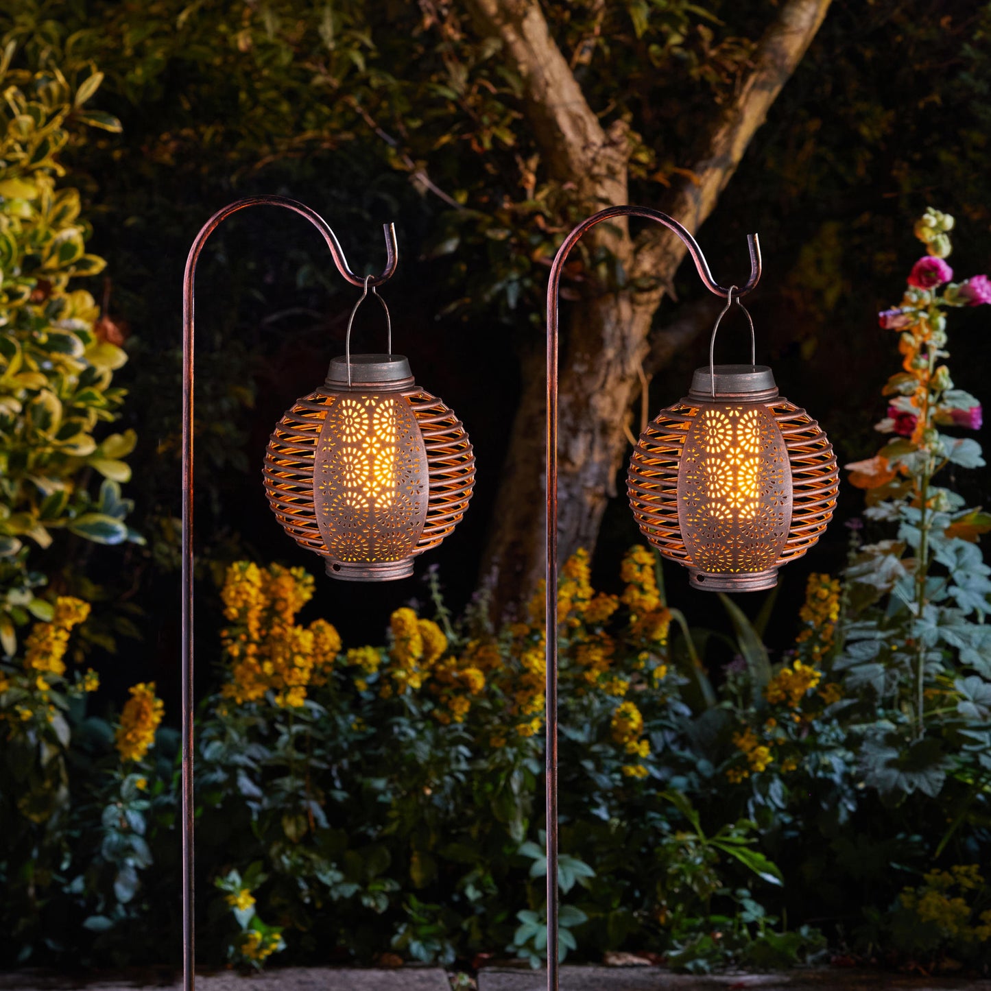 Forli Flaming Lantern ⸱ solárny závesný lampáš (sada 2ks)