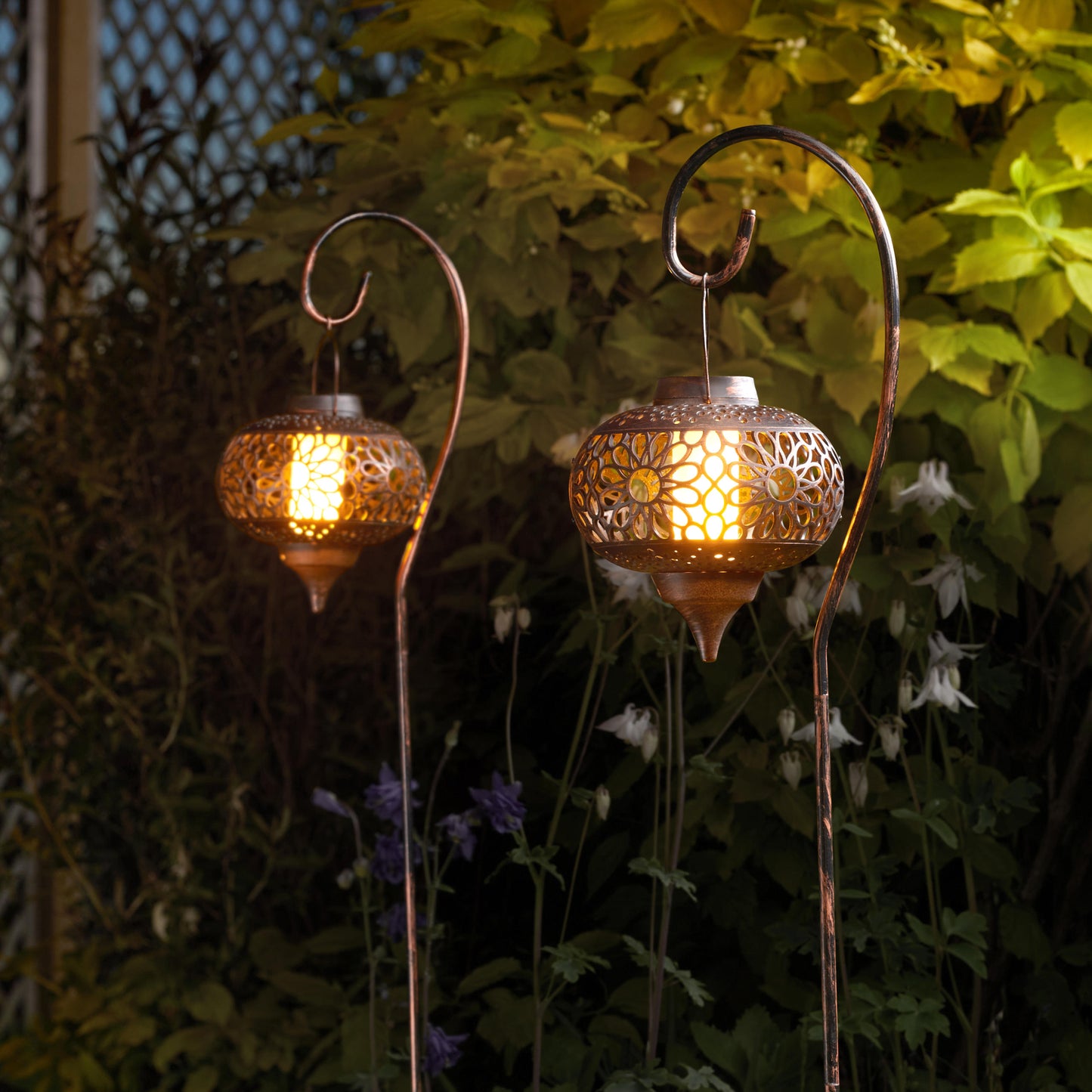 Osman Flaming Lantern ⸱ solárny závesný lampáš (sada 2ks)