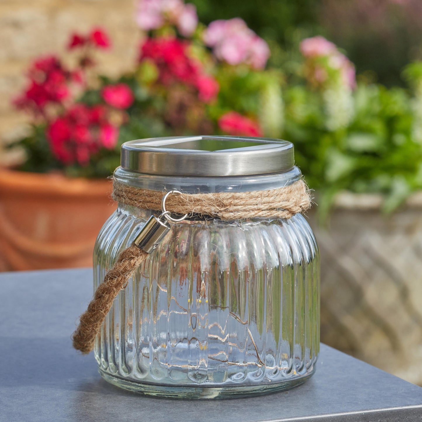 Firefly Glass Jar ⸱ solárny lampáš