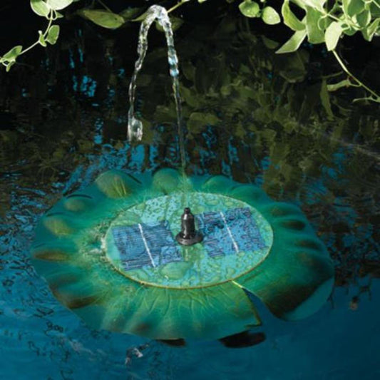 Lily Floating Fountain ⸱ solárna fontána na leknovom liste