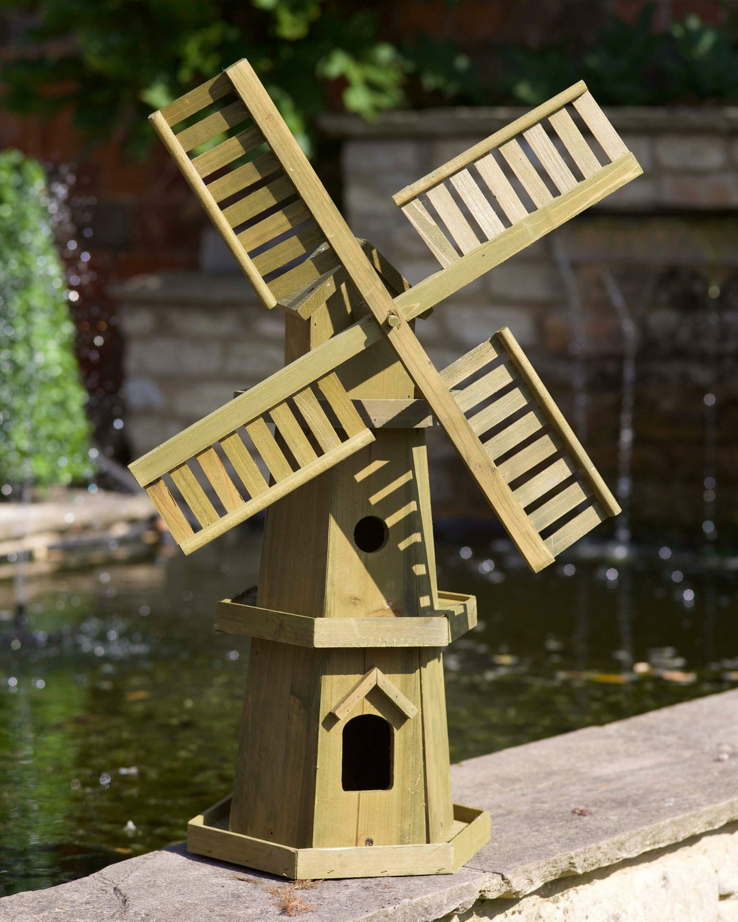 Giant Woodland Windmill ⸱ drevený dekoračný mlyn