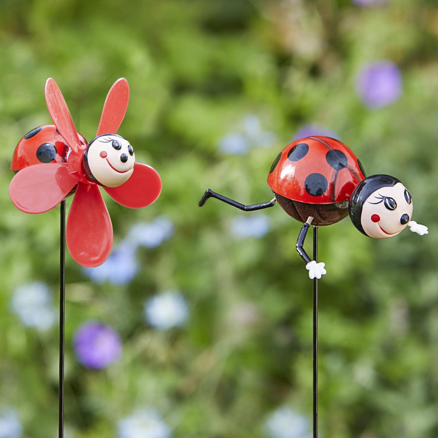 Loony Ladybugs ⸱ zápichy do záhrady s lienkami (sada 2ks)