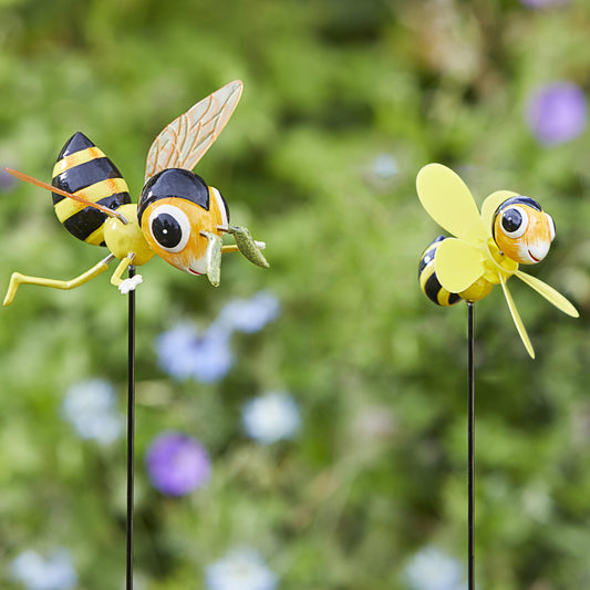 Loony Bees ⸱ zápichy do záhrady so včielkami (sada 2ks)