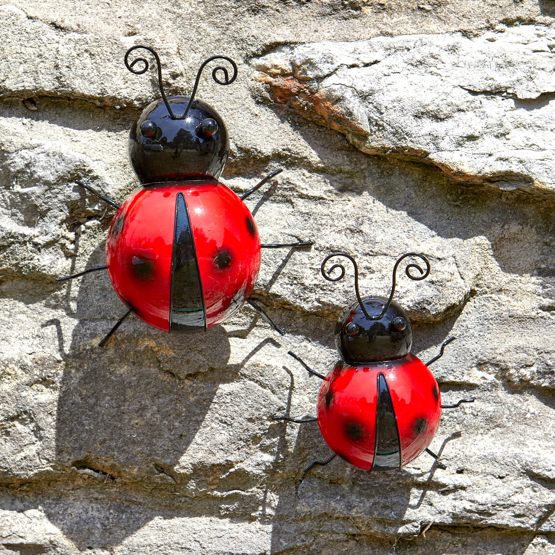 Decor Ladybirds # lienky - nástenné dekorácie na múre v záhrade od Flamboya