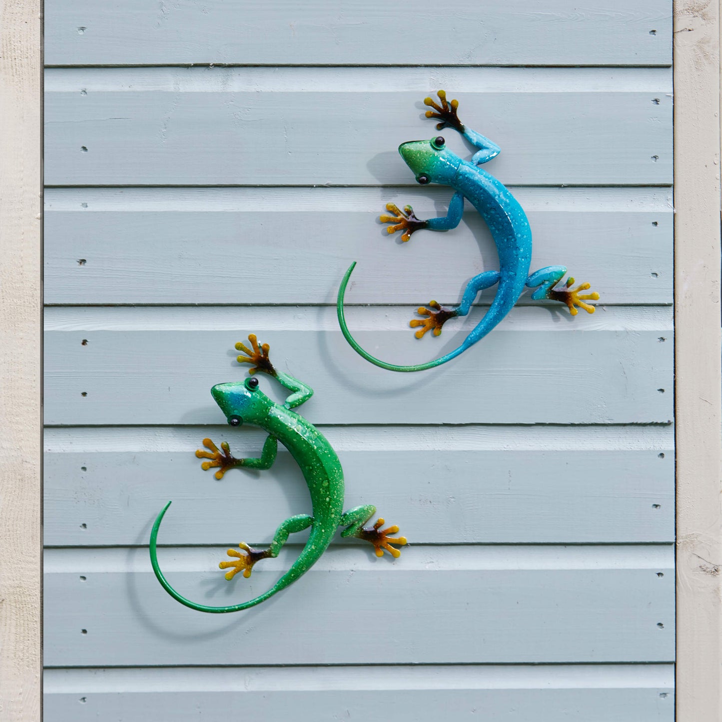 Gecko ⸱ kovová dekorácia na stenu