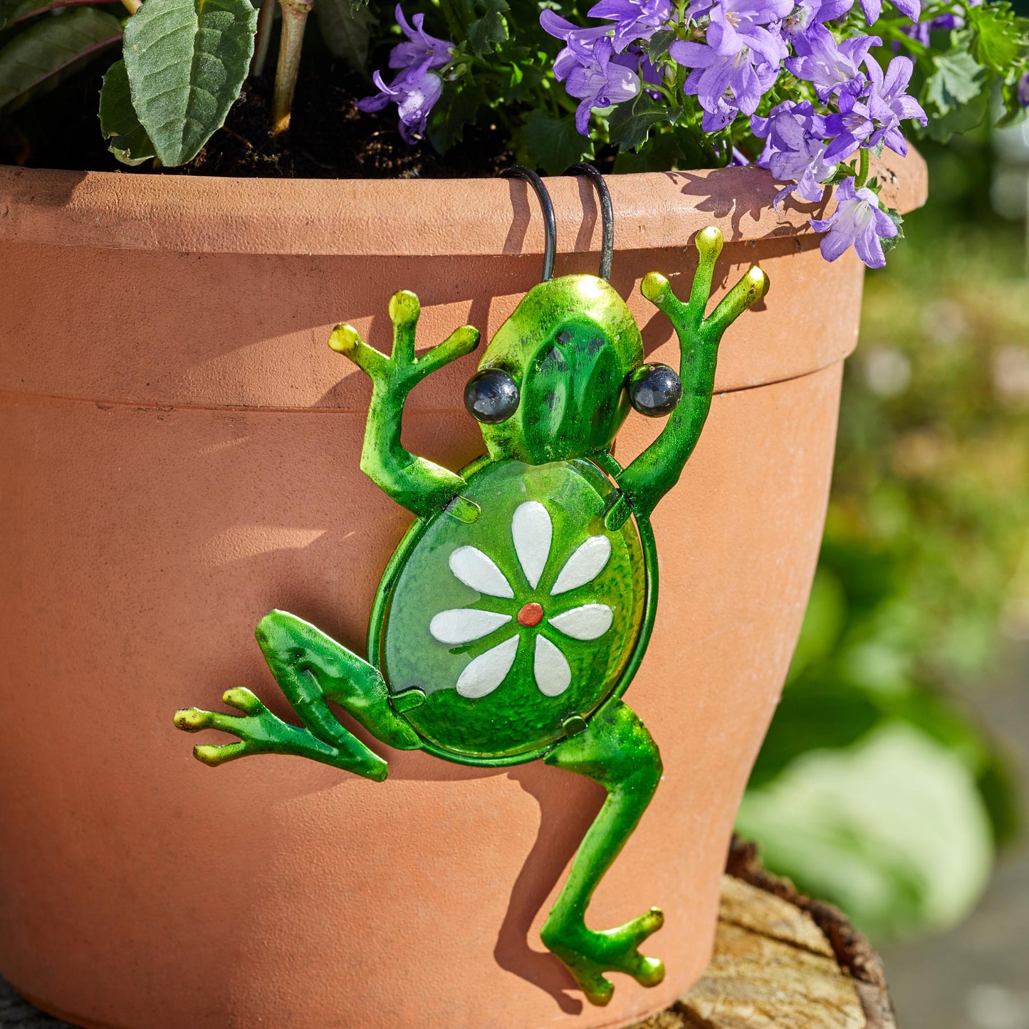 Fancy Frogs ⸱ dekorácia na kvetináč so žabami
