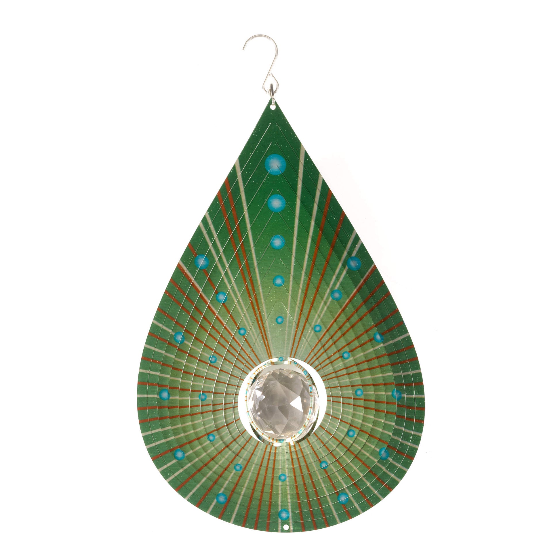 Crystal Teardrop Spinner Lime - veterný spinner limetkovej farby od Flamboya