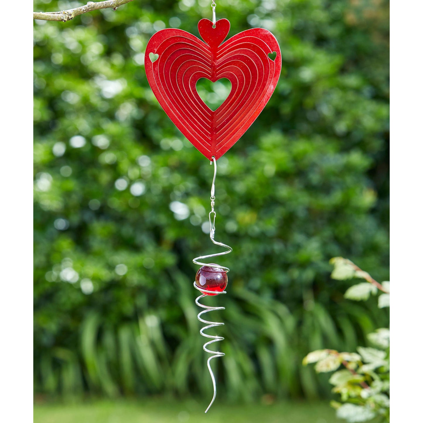 Veterný spinner srdce a červená špirála - dvojica výrobkov od Flamboya