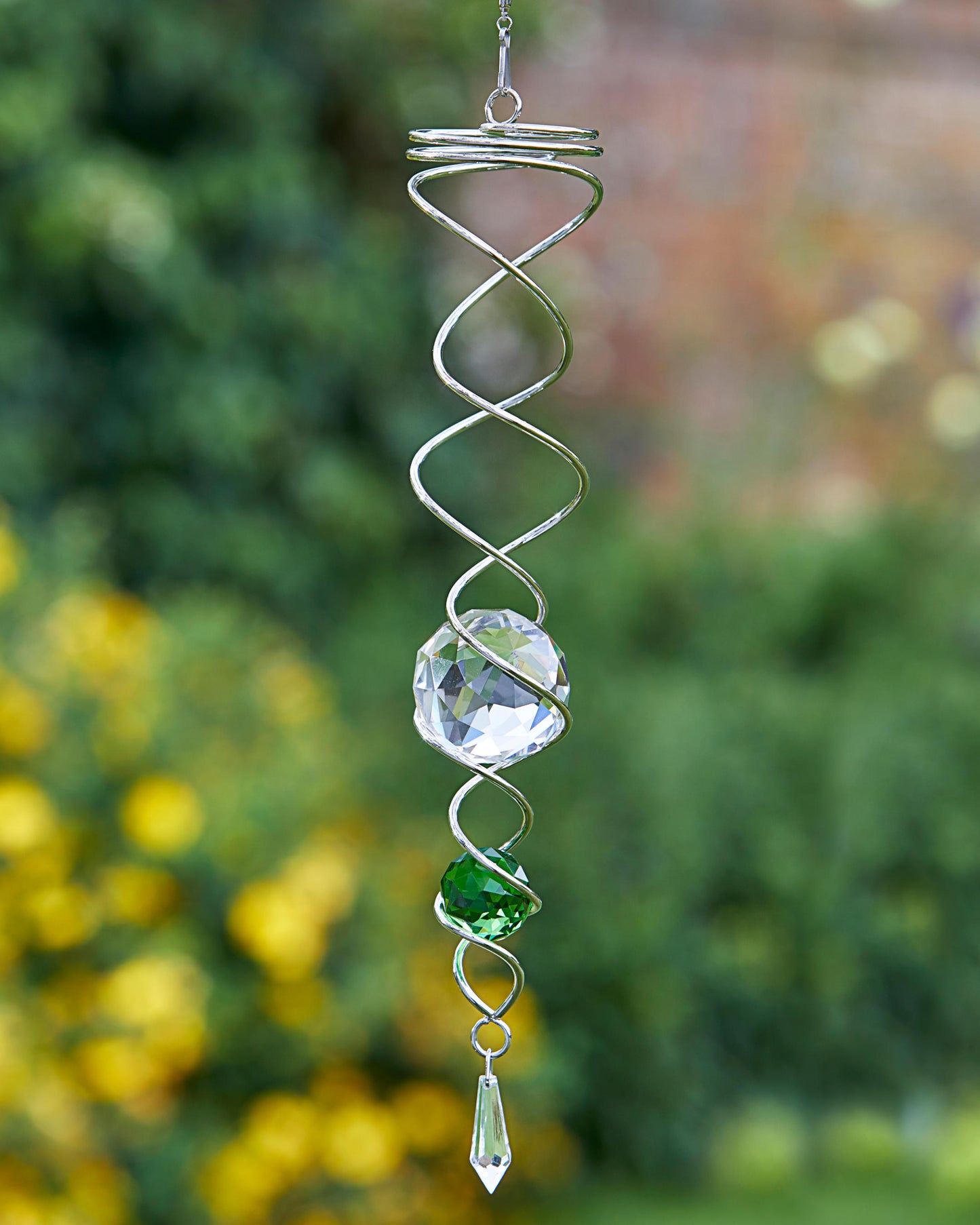 Green Spinning Double Helix ⸱ veterná dvojitá špirála