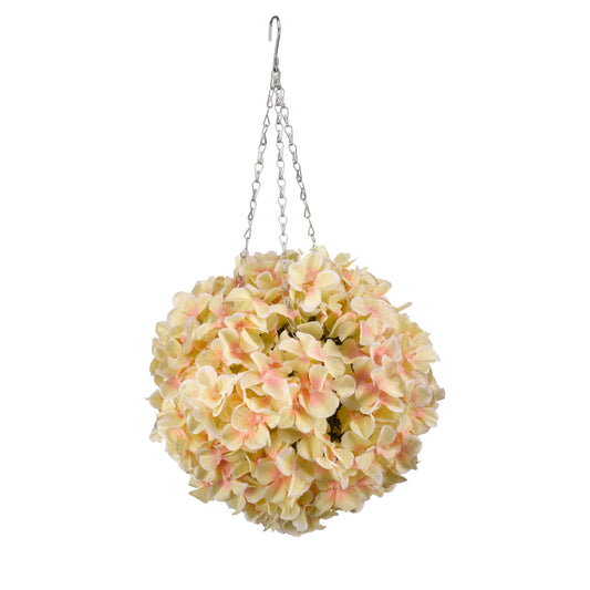 Topiary Hydrangea Flower Ball ⸱ závesná guľa s umelými kvetmi hortenzie