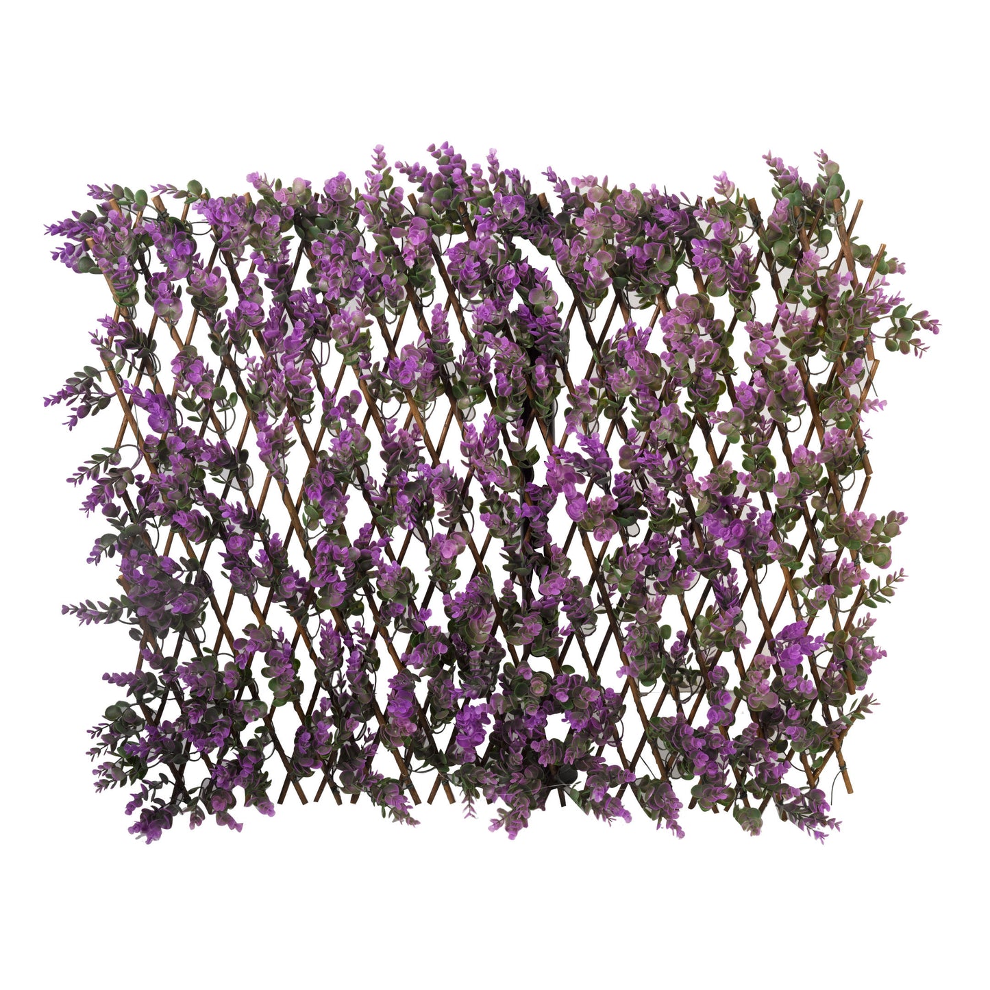 Vivid Violet Trellis ⸱ dekoračná mreža z umelými fialovými kvietkami