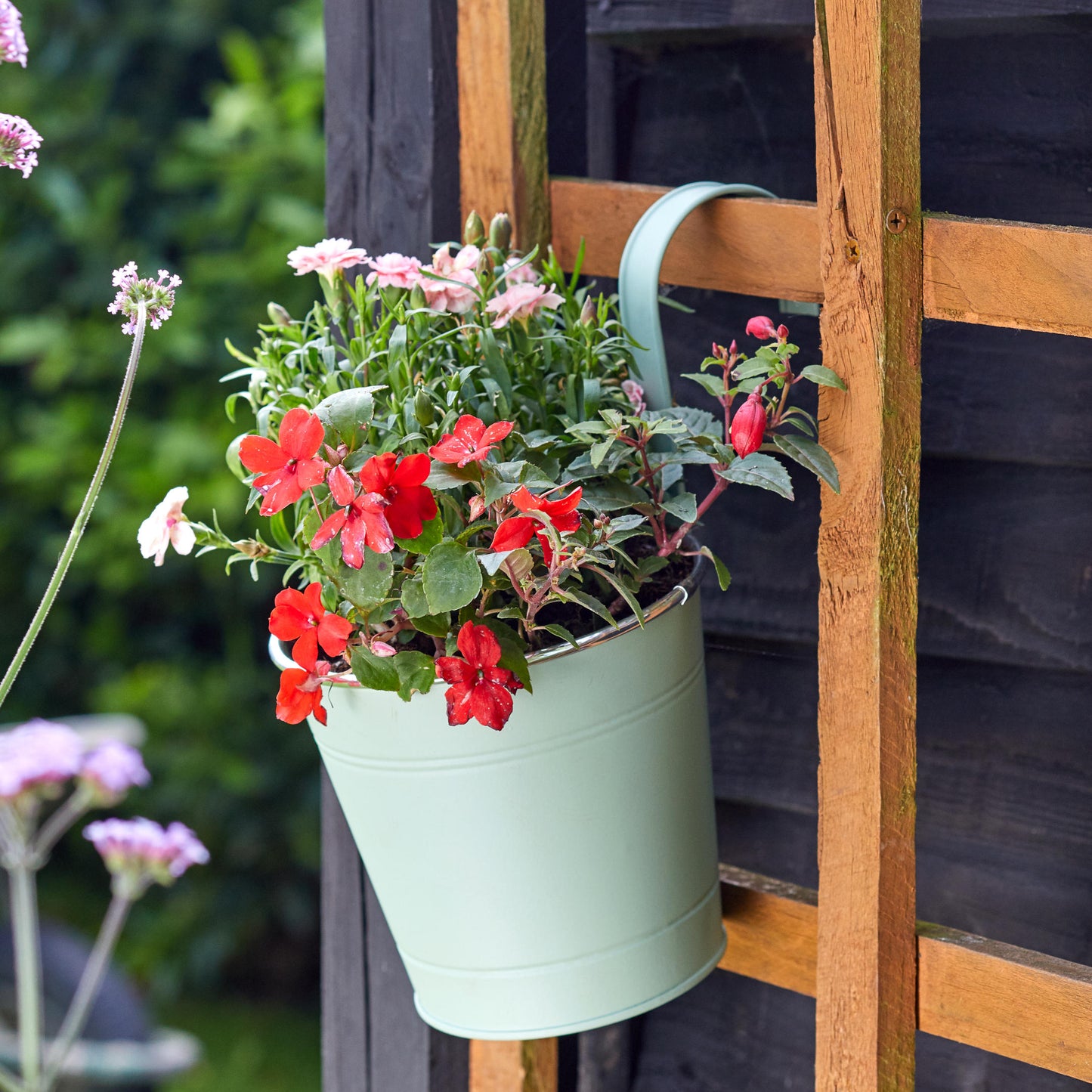 6" Sage Balcony Pot ⸱ závesný balkónový kvetináč 15cm