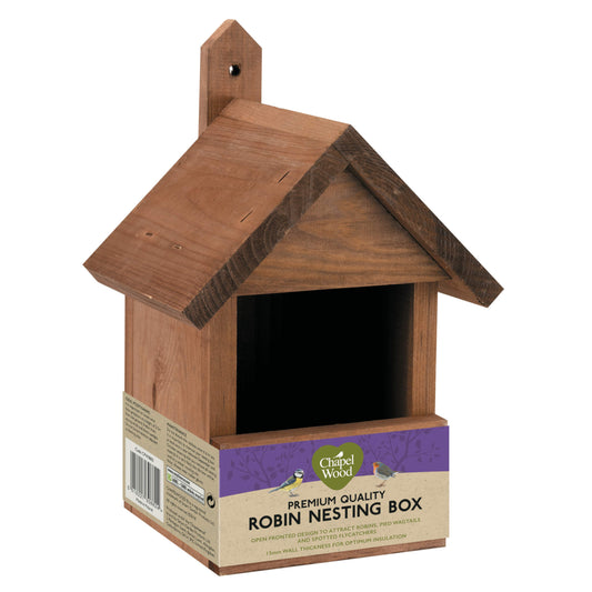 Premier Robin Nest Box - otvorená drevená vtáčia budka od Chapelwood