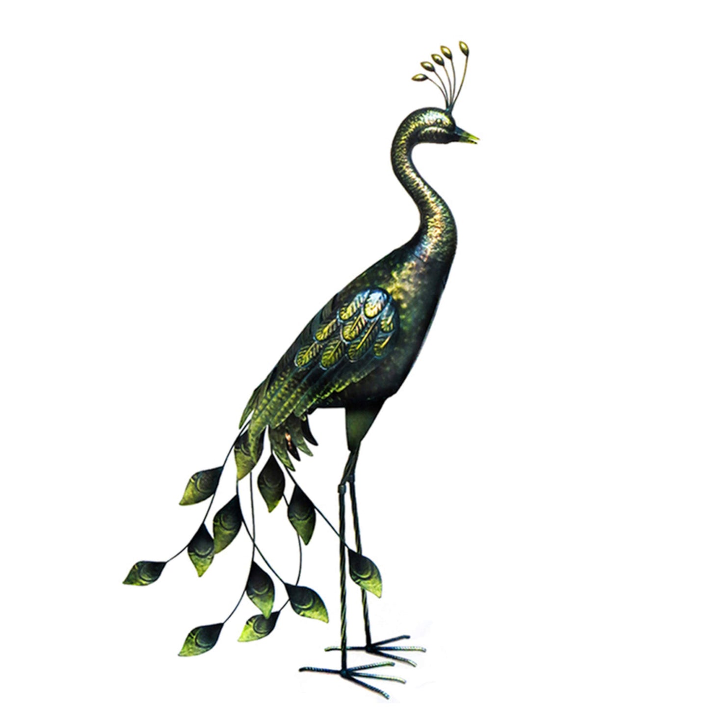 Antique Standing Peacock # stojací kovový páv