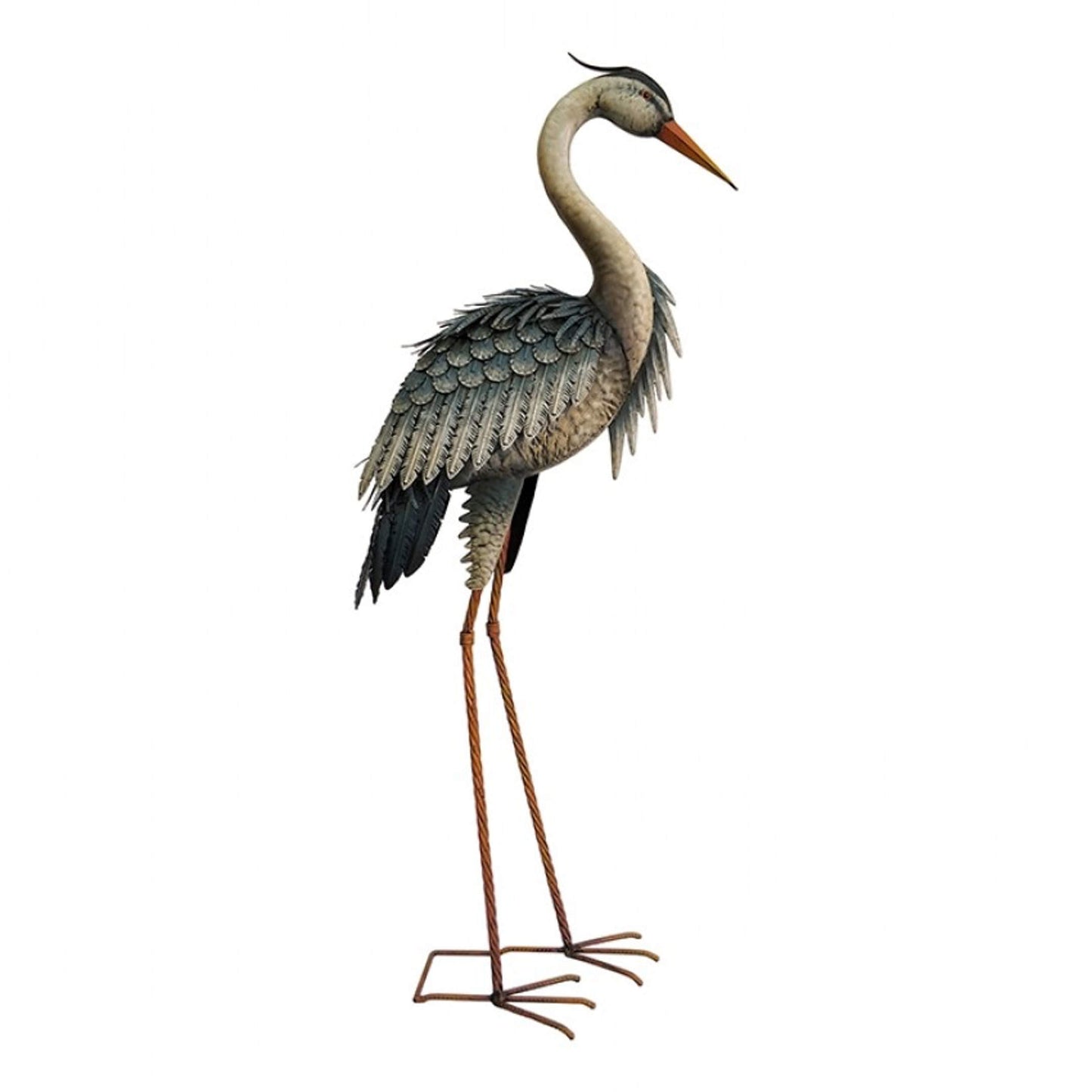 Large Heron ⸱ kovová socha volavky