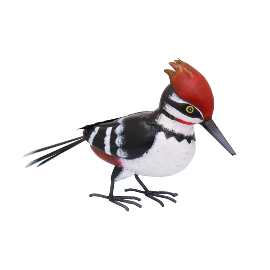 Woodpecker ⸱ kovová socha ďatľa