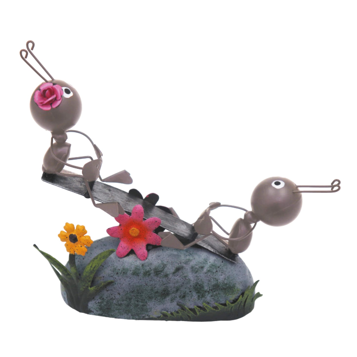 Ant Couple on Seesaw ⸱ kovová miniatúra s mravcami
