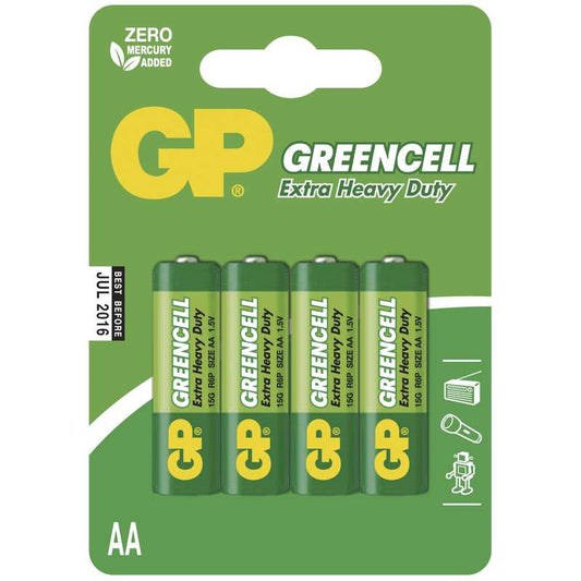 Mikrotužkové batérie GP Greencell R06/AA