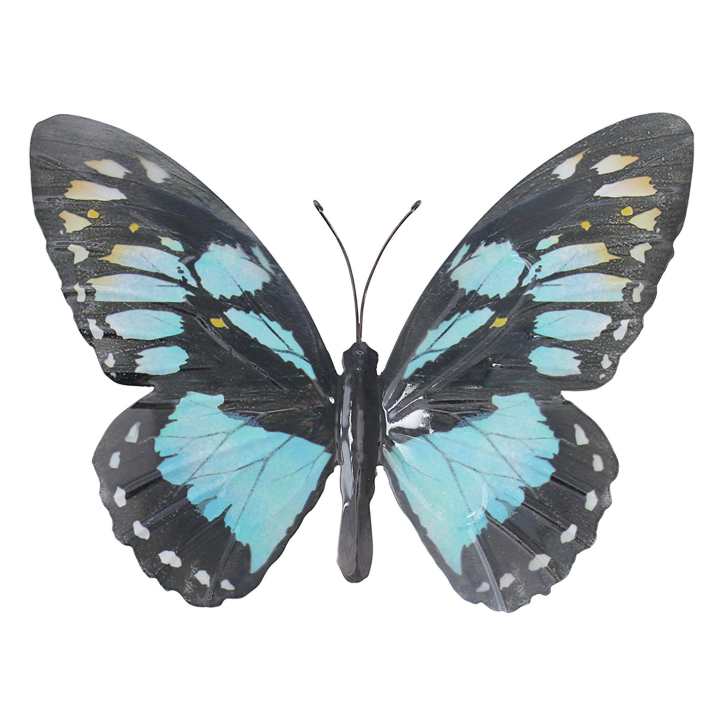 Large Butterfly Cyan ⸱ kovový belasý motýľ